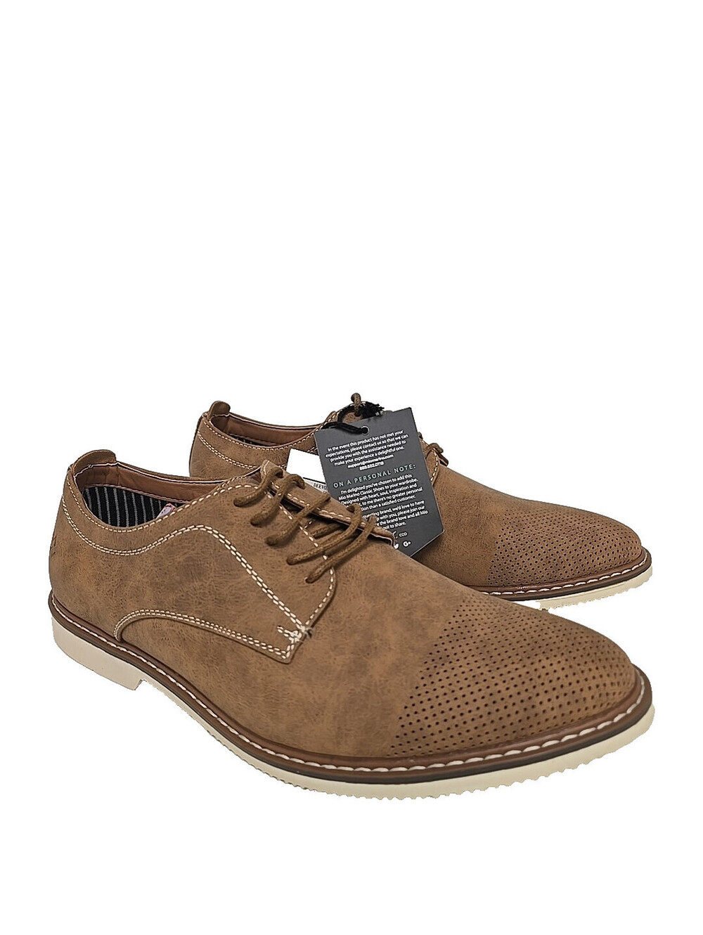 Mio Marino Men's MDS140-1-TN Deevor Casual Dress Shoe Tan Size 8M